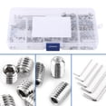 thumbnail image 1 of 240pcs Stainless Steel Hex Socket Set Screws Assortment Kit with Hex Keys, 1 of 8