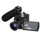 thumbnail image 3 of Cámara De Video 4K 60Fps Videocámara Digital Wifi Vlogging Cámara Videocámara 3.0 Pulgadas Ips Pantalla Táctil Cámara De Visión Nocturna Con Batería Externa De Zapata Caliente Moyic EL011780-00, 3 of 5