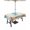 Beige Blue, variant on Outdoor Tablecloths with Umbrella Hole & Zipper, Jellyfish Coastal 60x60 Inch Square Tablecloths, Summer Nautical Starfish Coral Beige Waterproof Table Cloth, Patio/Pool/Picnic Table Covers
