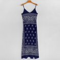thumbnail image 5 of Bandana Blue Sleeveless Dress Loose Women's Dress Dresses Luxury Evening Dresses, 5 of 9