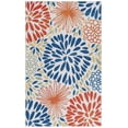 thumbnail image 2 of SAFAVIEH Malibu Morgan Floral Machine Washable Area Rug, Ivory/Multi, 9' x 12', 2 of 12