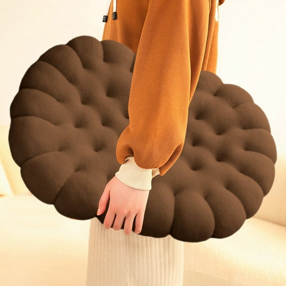 Vacemry Under $5 Contoured Seat Cushion, Thickened Oval Floor Pillow with Massage Bumps, Comfortable Sitting Pad for Office Chair Car Seat Floor