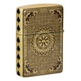 thumbnail image 2 of Zippo Ace of Skulls Design 540 Tumbled Brass Pocket Lighter, 2 of 8