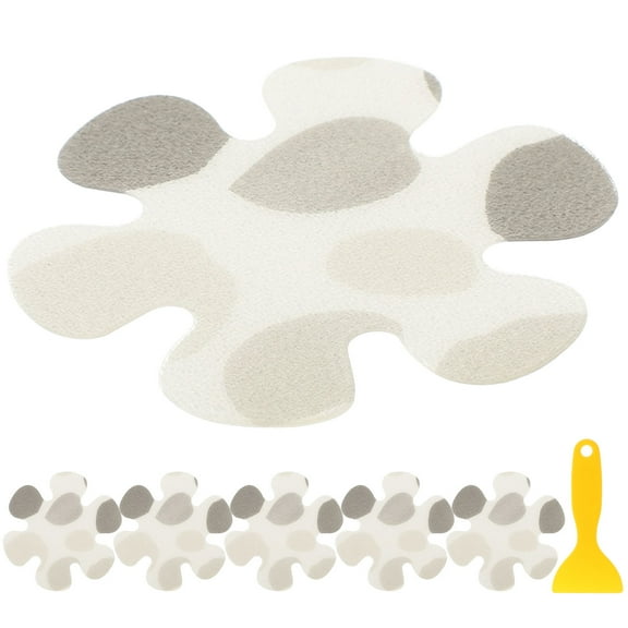 Milisten Non Slip Bathtub Stickers Flower Shape Plastic 10 Pieces for Kitchens 3.93x3.93x0.08in