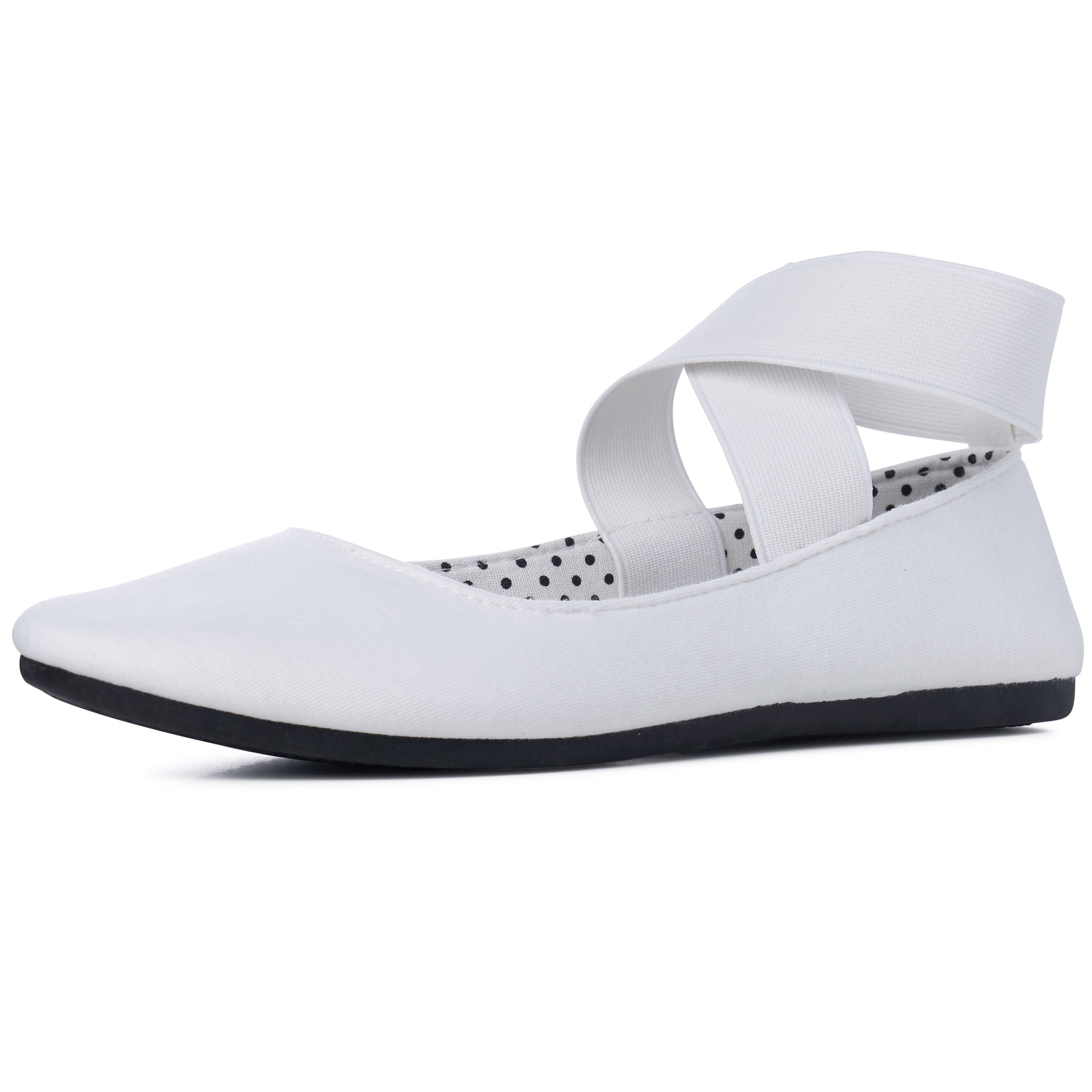 white women's flats shoes