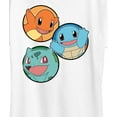 thumbnail image 3 of Pokémon - Squirtle Bulbasaur Charmander Group - Women's Short Sleeve Graphic T-Shirt, 3 of 5