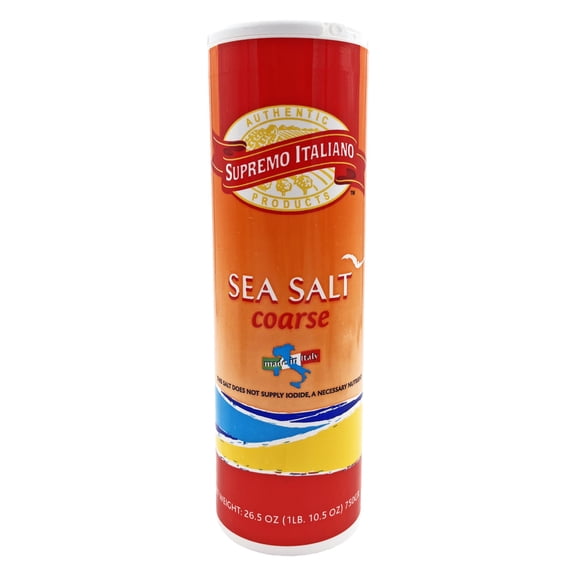 Supremo Italiano Coarse Sea Salt | Kosher | 26.5 oz.