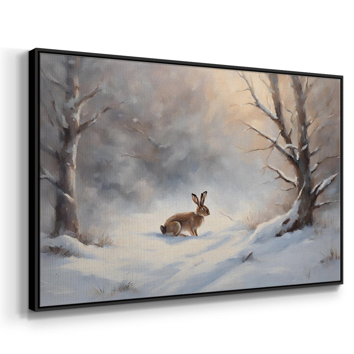 Vintage Landscape-CCVII By Wexford Home Framed in Black Wood Gallery Wrapped Canvas 17 in. x 25 in.