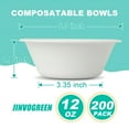 thumbnail image 2 of Cuencos de papel compostables JINVOGREEN 12 oz (200 unidades) blancos, 2 of 9