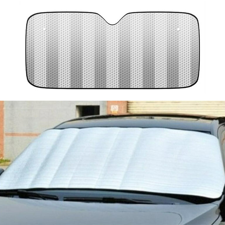 Auto Folding Windshield Sun Visor Shade Car Cover Front Rear