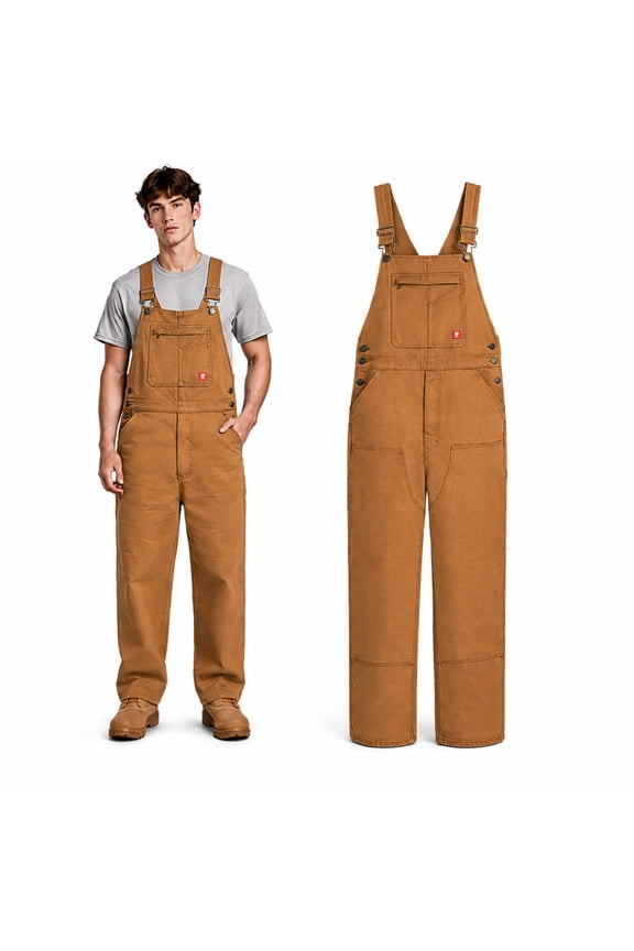 Mens Overalls - Warm Insulated Bib Overalls for Men, Durable Workwear Bibs, Sizes Run Small