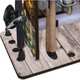 thumbnail image 4 of Rush Creek Creations 38-3009 Bass 14 Fishing Rod Rack with Four Bait Bin Storage, 4 of 5