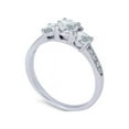 thumbnail image 2 of 1/2ct Three Stone Round Diamond Engagement Ring 14K White Gold, 2 of 2