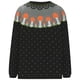 thumbnail image 5 of Suéter de cuello redondo para mujer, informal, estampado, manga larga, cuello redondo, abrigos, suéteres, suéter para mujer, 5 of 6