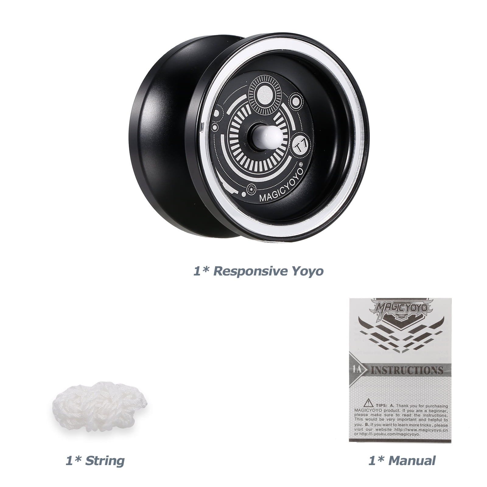 Buy MagicYoyo T7 Responsive Yoyos for Kids Beginner Yoyo with Narrow Bearing Steel Axle Aluminum