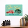 thumbnail image 2 of Carpinteria, California, Gone Campin, Trailer, Geometric (12x18 Aluminum Art, Indoor Outdoor Metal Sign Decor), 2 of 5