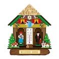 thumbnail image 1 of yuksok Wooden Indoor Thermometer Hygrometer, Wall Hanging Temperature Humidity, 1 of 8