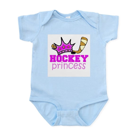 CafePress - Hockey Princess Girl's Infant Bodysuit - Baby Light Bodysuit, Size Newborn - 24 Months