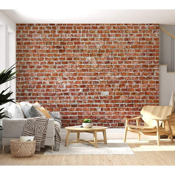 Tiptophomedecor Background & Patterns Wallpaper Wall Mural - Vintage Red Brick Wall