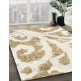 thumbnail image 3 of Ahgly Company Machine Washable Indoor Rectangle Abstract Champagne Beige Area Rugs, 5' x 7', 3 of 7