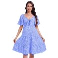 thumbnail image 4 of Yesfashion Chest Straps Maternity Dress Summer Casual Strap Ruffle Sleeveless Flowy Maxi Dress Baby Shower Photoshoot, 4 of 5