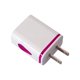 thumbnail image 1 of Cargador USB de doble puerto Adaptador de cargador de CA de viaje para el hogar montado en la pared Enchufe de EE. UU., 1 of 1