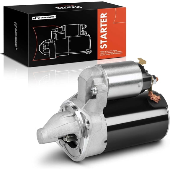 A-Premium Starter Motor Compatible with Hyundai Accent 2011 L4 1.6L, Automatic Transmission, 12V 0.9KW 8-Teeth Clockwise, Replace# 36100-22860