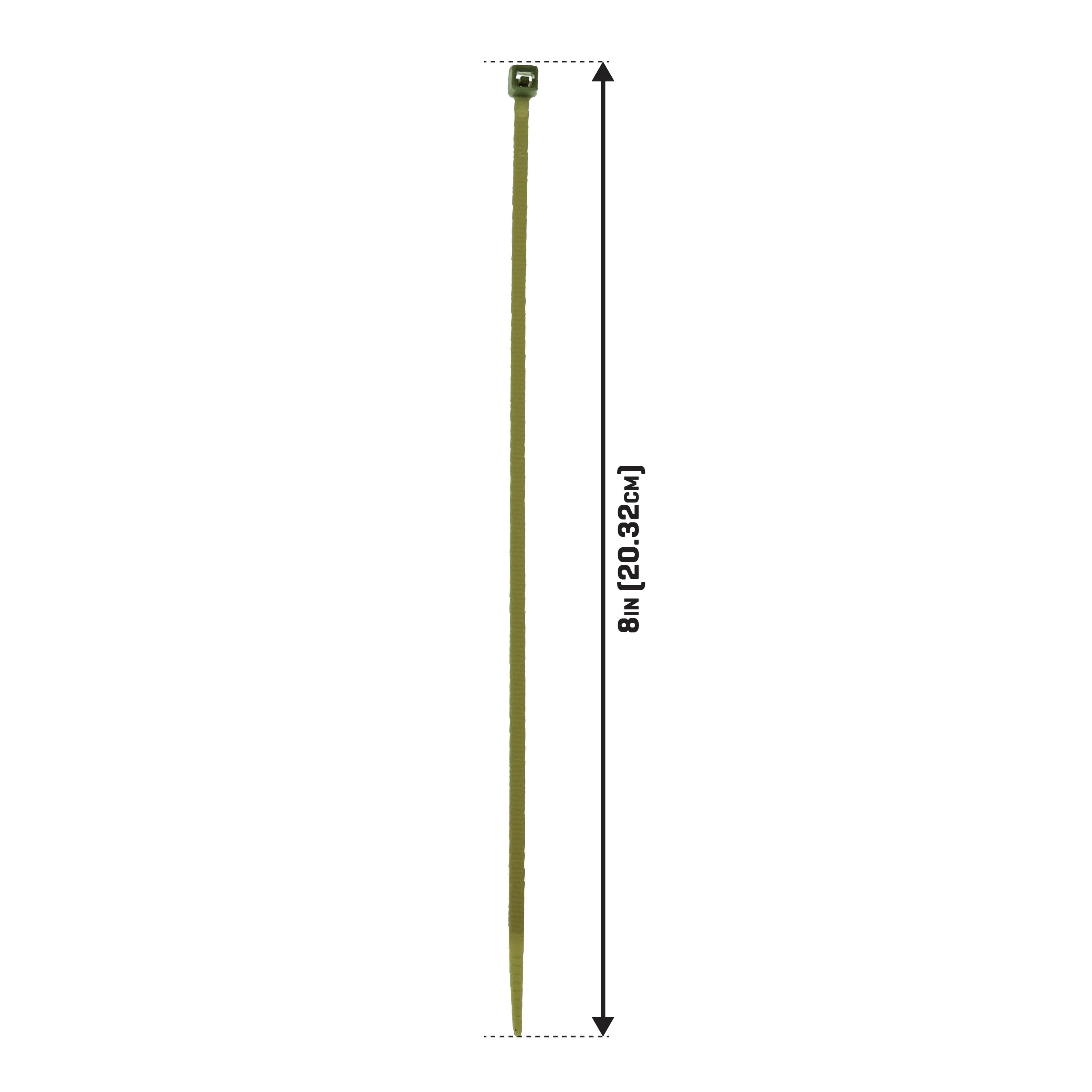 (3 pack) Allen Company 8 Inch Hunting Blind Cable Ties - 50 Pack Self-Locking - Green