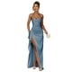 thumbnail image 1 of Vestido de noche GDJDIFK, diseño de sirena, satén, encaje, baile de graduación, azul empolvado, 1 of 7