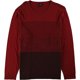 thumbnail image 1 of Alfani Mens Colorblock Knit Sweater, Rojo, Pequeño, 1 of 1