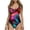 Red Neon, variant on Plus Size One-piece Swimsuit for Women Close-fitting Monokini with Floral Printing Summer Beach Fashion Swimwear Push Up Bikini Sets Vacation Holiday S-2XL