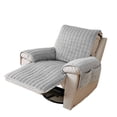 thumbnail image 1 of Bewildely Sofá de felpa a cuadros de color para mascotas, sofá de felpa, cómodo, color sólido, solución conveniente, sofá a cuadros Decoración del hogar gris 53*190cm, 1 of 6
