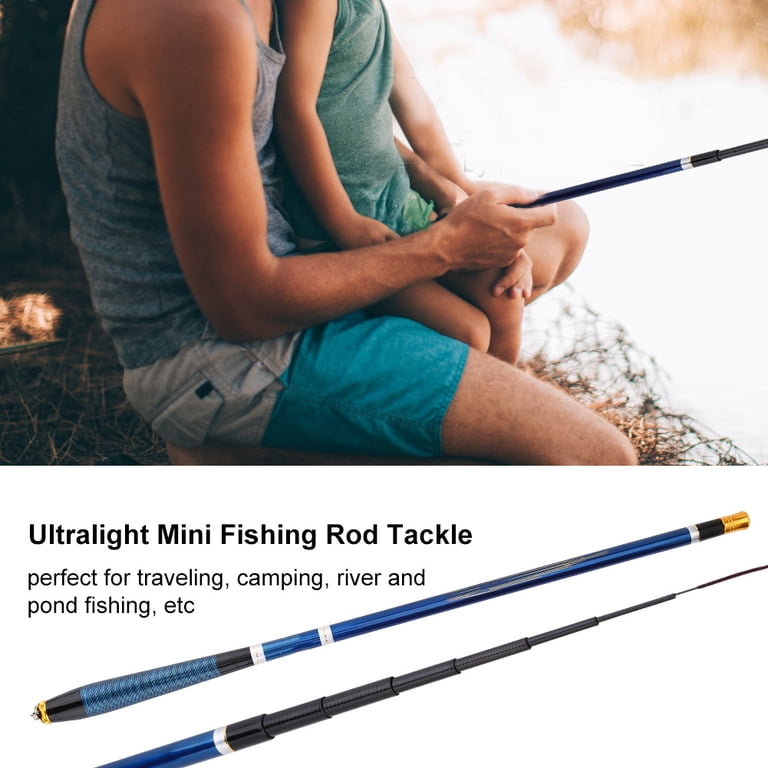 compact ultralight fishing pole Daiwa Spinmatic 4-piece Travel Rod with Case (6'6") matte black frames with a hardened steel ring insert both create a feather light guide train which allows the rod blank to perform at optimal efficiency. KPOPDOM Portable Fishing Rod Carbon