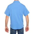 thumbnail image 3 of Pro Celebrity Men's Pro Fishing Outdoor Button-Down Shirt (Sky Bluie Medium), 3 of 5