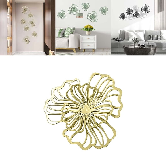 Clearance Hangs under $10,Floral Wall Hanging Decor Metal Wall Art Decoration For Bathroom Living Room