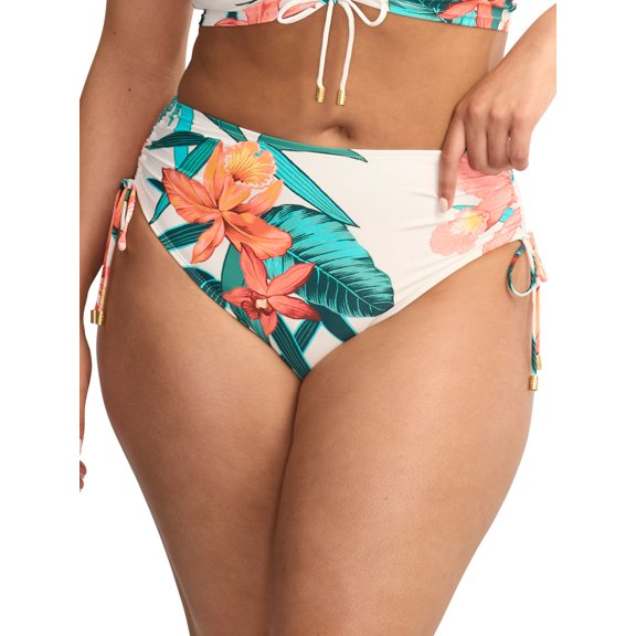 Coco Reef Womens Inspire Floral Side-Ti White S