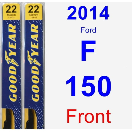 2014 Ford F-150 Wiper Blade Set/Kit (Front) (2 Blades) - (Best Wiper Blades For Ford F150)