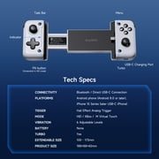 EasySMX USB-C Mobile Gaming Controller for iPhone 15/16 Series and Android Phone, with Hall Trigger for Xbox Game Pass,Cloud Gaming,Plug & Play