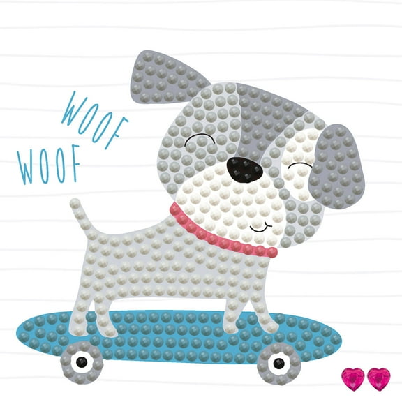 Diamond Dotz Skate & Woof - Framed Diamond Painting Kits for Adults - Diamond Art Kits a Relaxing Creative Craft Kit with Dotz Gems