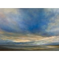 thumbnail image 2 of Finch, Sheila 18x14 Black Ornate Wood Framed with Double Matting Museum Art Print Titled - Clouds on the Bay II, 2 of 4