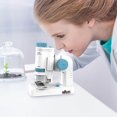 thumbnail image 1 of Microscopio portátil para niños de 200 aumentos, base de mano para exteriores, para estudiantes de primaria y secundaria, departamento de experimentos científicos, juguetes didácticos, dispositivos, 1 of 5