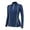 L, variant on Hazel Tech-Women's Compression Shirts Long Sleeve Yoga T Shirt Sports Half Zipper Stitching Clothes Slim Quick-drying Stretch Top T-shirt