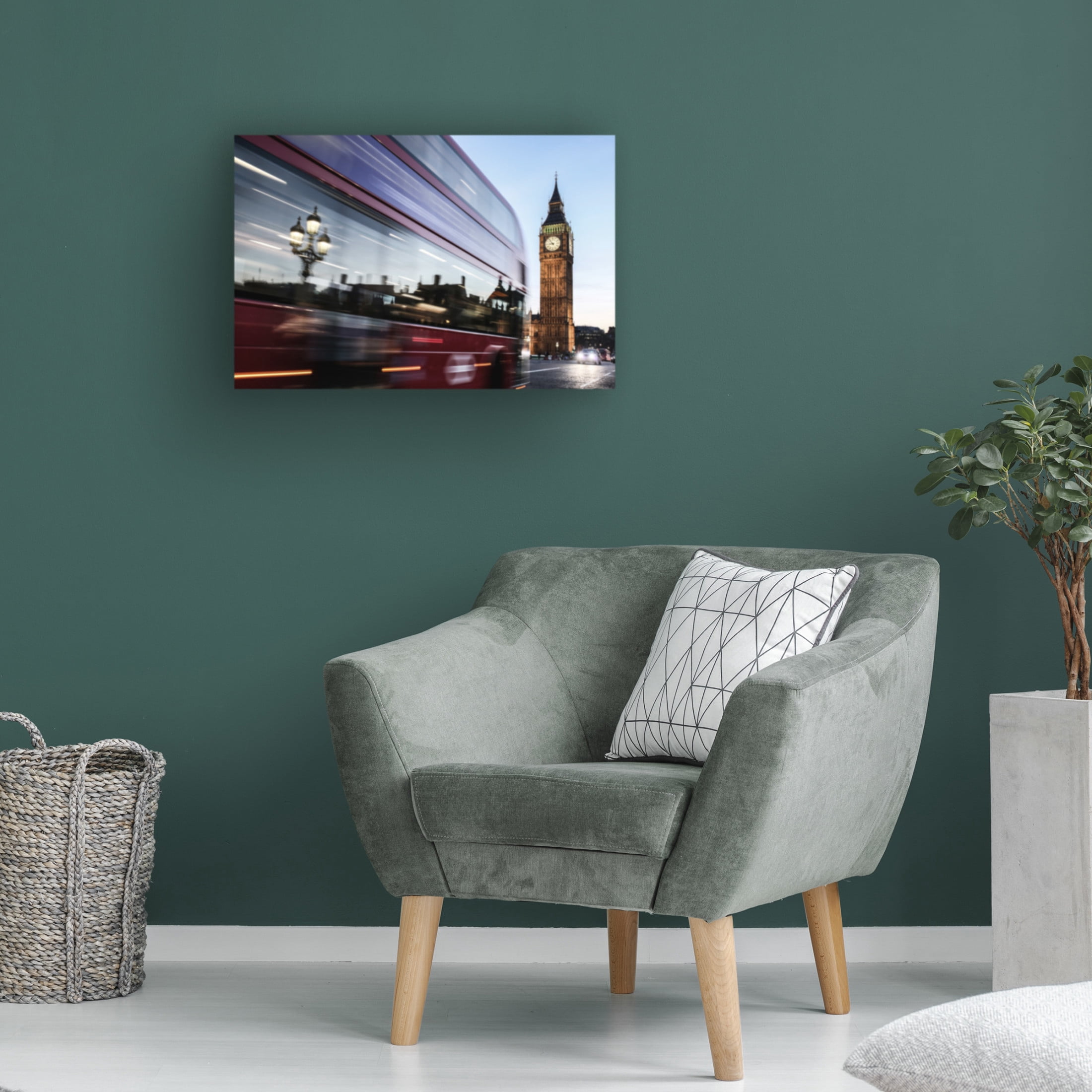 Canvas Wall Art - Mustafa Karaaslan 'Big Ben' Wall Art for Living Room, Bedroom, or Office D?cor by Trademark Fine Art - 19 x 12 Inches