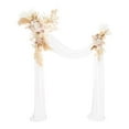 thumbnail image 3 of Arreglo floral de boda artificial Zulema con Drapeado rosa blanco, 3 of 7