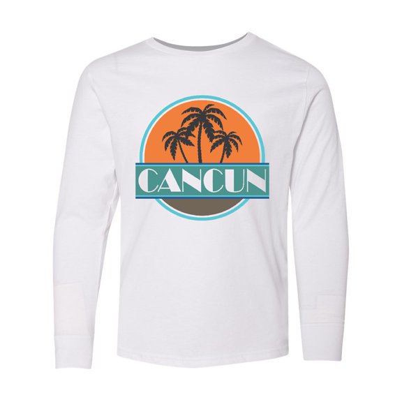 Inktastic Cancun Mexico Vacation Long Sleeve Youth T-Shirt