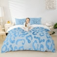 thumbnail image 2 of Erosebridal Cheetah Print Comforter Cover Twin,Safari Animal For Teens Youth Bedding Twin Size,Farmhouse Blue Duvet Cover Twin,Ultra Soft Bedroom Decoration Reversible,2 Pieces（No Comforter）, 2 of 7
