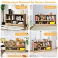 thumbnail image 2 of Pemberly Row Contemporary Kids 2-Shelf Wood Bookcase 5-Cube in Natural, 2 of 8