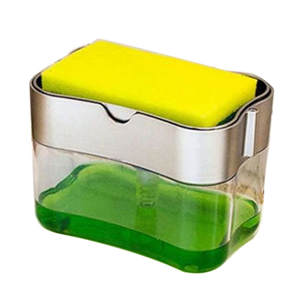 Hmount Deeroll 2 in 1 Soap Pump ABS Dispenser & Sponge Holder For Dish