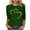 Army Green, variant on XuJwPNcy Valentines Shirts for Women Dressy 3/4 Sleeve Crew Neck Hearted Printed Tops Cute Tunic Tops Casual T Shirt