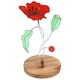 thumbnail image 1 of Suncatcher Stained Flower Table Decor Hostess Gift, Flower Suncatcher Plant Lover Gift Grandma Chris, 1 of 5